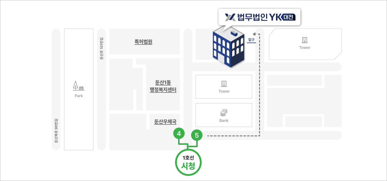 대전 분사무소 약도